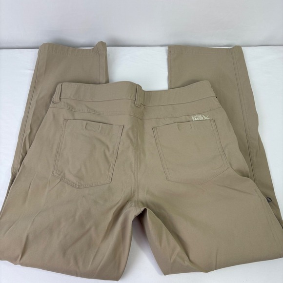 Eddie Bauer Rainier Tech Pant Mens 32x29‎ (34x28) Khaki Outdoor Cargo Zip PockeT - Picture 5 of 12